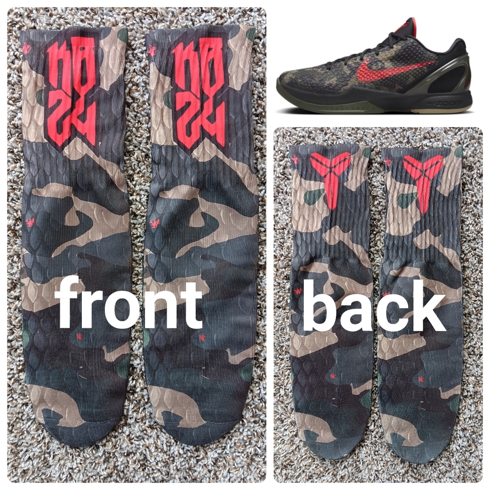 Kobe 6 Italian camo socks